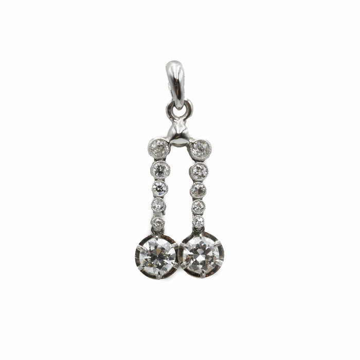 Pendentif Pendentif or blanc diamants 58 Facettes 240376R