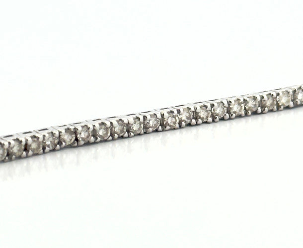 Bracelet Bracelet rivière de diamants , or blanc 18 carats 58 Facettes