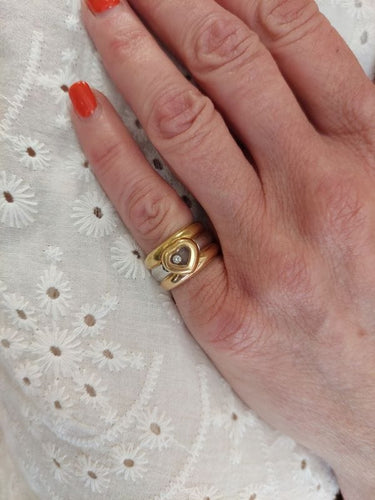 Bague 52 BAGUE CHOPARD "HAPPY DIAMOND" 58 Facettes 087241