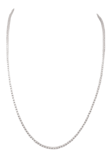 Collier Collier rivière en or blanc et diamants 58 Facettes 32848