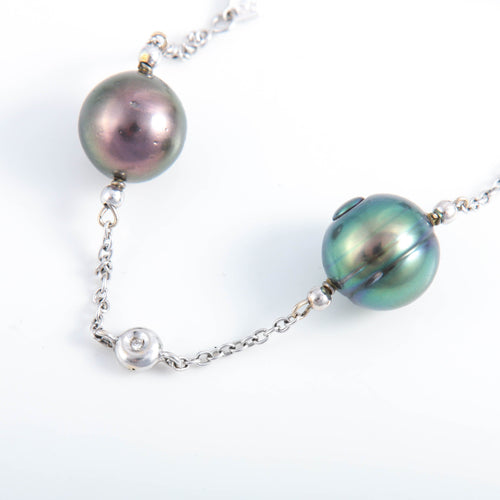 Bracelet BRACELET PERLES DE TAHITI ET DIAMANTS 58 Facettes 0