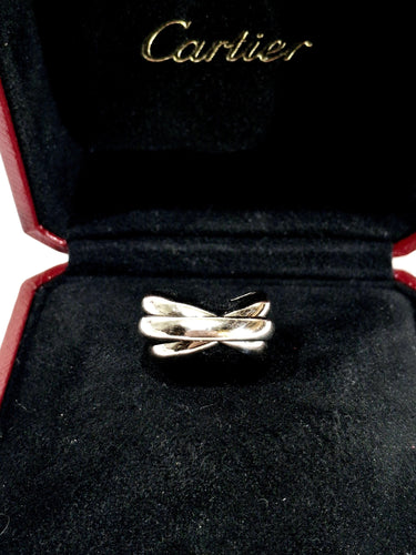 Bague 51 Cartier - Bague Trinity en or gris 58 Facettes
