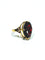 Bague 48 Bague en or champagne 18 carats et grenat 58 Facettes