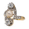 Bague 50 Bague Or jaune, Or blanc Perle, Diamant 58 Facettes 2845395CN