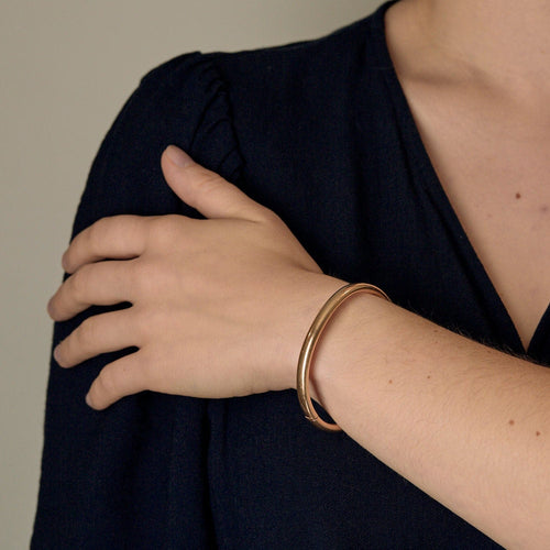 Bracelet Bracelet jonc en or rose 58 Facettes SQU3784X2