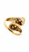 Bague 54 Bague vintage coeur toi et moi or jaune et diamants 58 Facettes