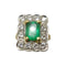 Bague Bague deux ors emeraude et diamants 58 Facettes