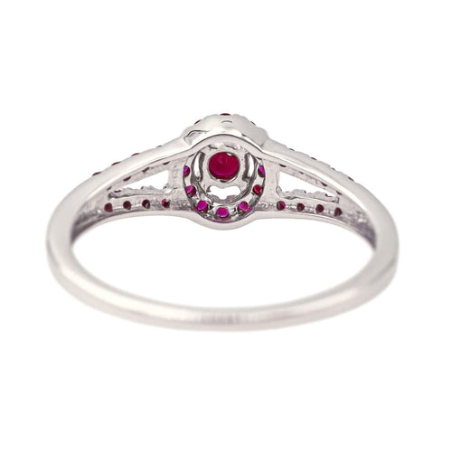 Bague 49 Mauboussin Bague Volupté et passion  Or blanc Rubis 58 Facettes 4117940CN