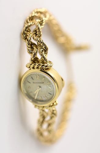 Montre Jaeger-LeCoultre - Montre femme, bracelet torsadé or jaune, 1954 58 Facettes JLC-100