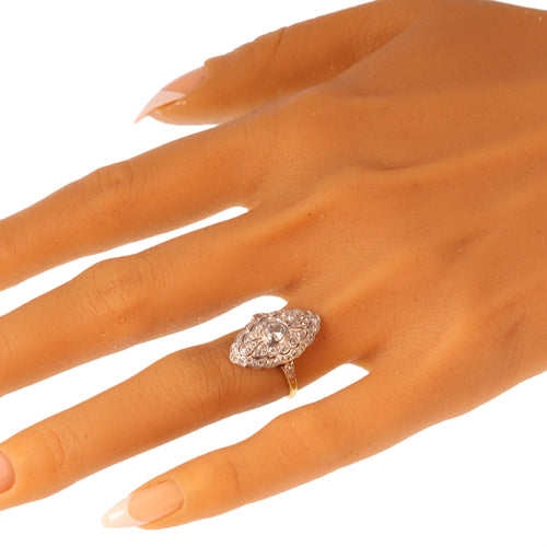 Bague 51 Bague diamant vintage avec touche Belle Époque – Conçue pour une grandeur discrète 58 Facettes 25191-0317