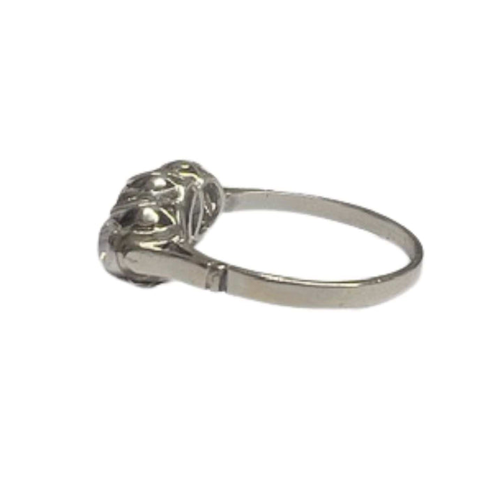 Bague 59.5 Bague en platine avec diamants 58 Facettes DMAR4