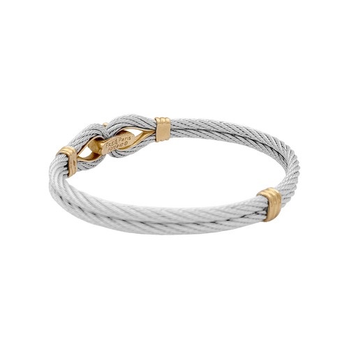 Bracelet Bracelet vintage Fred, "Force 10", or jaune, acier. 58 Facettes 34669