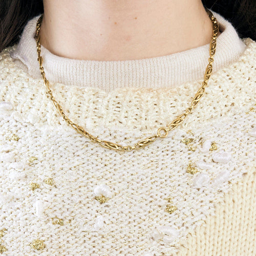 Montre Chaine de montre à gousset en or jaune 18K 58 Facettes