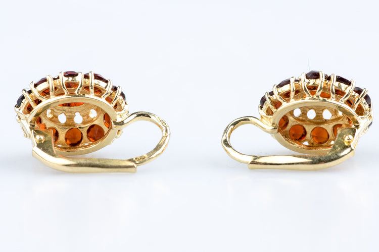 Boucles d'oreilles Boucles d’oreilles grenats 3,62 ct en or jaune 18k 58 Facettes BOGNOC583-107
