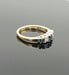 Ring 57 Vintage ring Sapphires Princess cut diamonds 58 Facettes