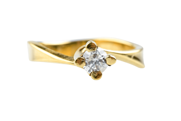Bague Bague solitaire diamant en or jaune 58 Facettes BG-31200193-107