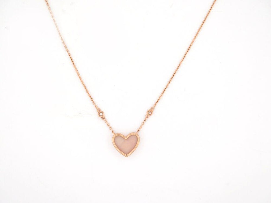 Collier collier POIRAY l'attrape coeur pm opale or rose 18k diamants 58 Facettes 266248