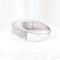 Bague 56 Bague en or blanc 18 carats pavée de diamants 58 Facettes VV1-A