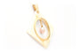 Pendentif Pendentif années 70 or jaune et nacre, serti d'une perle 58 Facettes 22320
