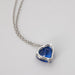 Sapphire Heart Pendant Necklace 58 Facettes