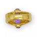 Bague 49 Bague or jaune, améthystes, péridots 58 Facettes 330063968