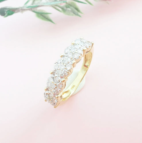 Bague 53.5 Bague or et diamants 0,70 carat 58 Facettes AA 1658