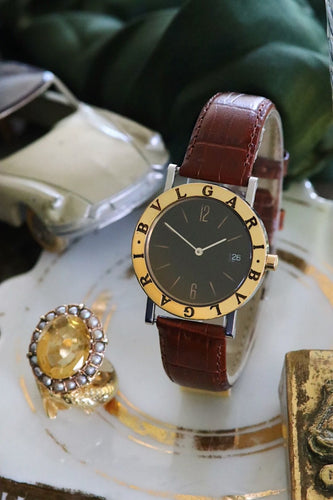 BULGARI - Montre Bulgari Or & Acier – Référence BB-33 SGL