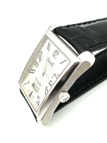 Montre PIAGET. Collection "Emparador", montre en or blanc automatique. 58 Facettes