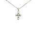 Collier Collier en or blanc 18 carats avec pendentif croix et diamants de 0,24 carat 58 Facettes 10683