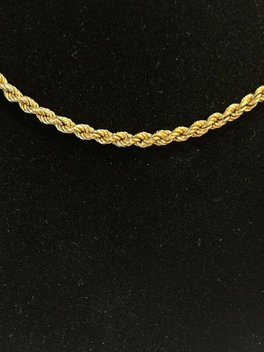 Collier Collier maille corde or jaune 58 Facettes LP565