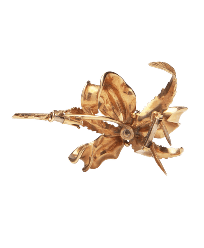 Broche Or 18K Diamants