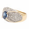 Bague 49 Bague Jonc Or jaune, Or blanc Saphir, Diamant 58 Facettes 2275511CN