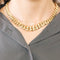 Collier Important collier or jaune maille gourmette 58 Facettes ENG10506