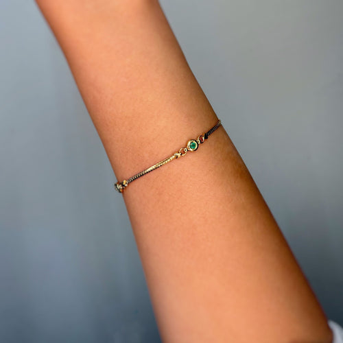 Bracelet Bracelet - Or jaune & Emeraudes 58 Facettes 250281R