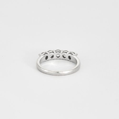 Bague 53 Bague jarretière 5 diamants 58 Facettes