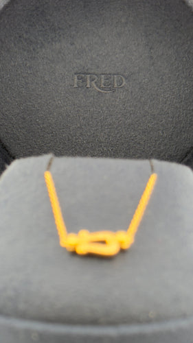 Collier Collier Fred Force 10 petit modèle or jaune et diamants 58 Facettes