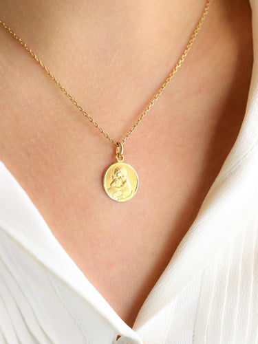 Pendentif BECKER Médaille de baptême Enfant Jésus Agneau 58 Facettes 1174.3