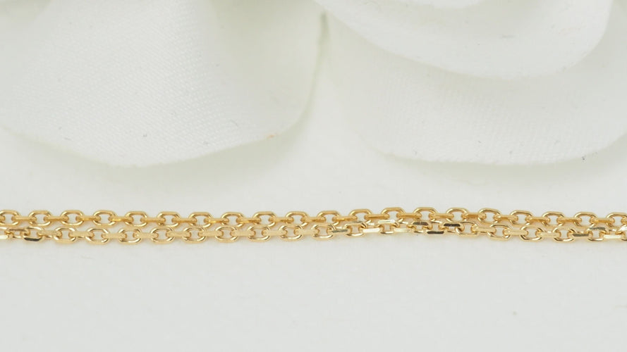 Collier 44cm Collier solitaire en or jaune et diamant 58 Facettes 31767