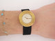 Montre montre POIRAY ma premiere ronde 30 mm en or jaune 18k & acier quartz 58 Facettes 272480