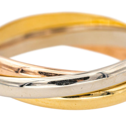 Bague 56 Cartier Bague  Trinity  Or jaune, Or blanc, Or rose 58 Facettes 4387237CN