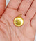 Pendentif porte-photo or jaune, pierre rouge et perle (circa 1900) 58 Facettes A06217