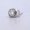 Bague 44 Bague vintage en or blanc 18 carats avec diamant central et diamants 58 Facettes