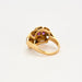 Bague 55 Bague Tank or jaune rubis et diamants 58 Facettes LP989/13