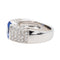 Bague 51 Bague Or blanc Saphir, Diamant 58 Facettes 3245016CN