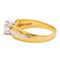 Bague 56 Bague Solitaire Or jaune, Or blanc Diamant 58 Facettes 578381CD
