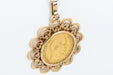 Pendentif Pendentif pièce 10 francs Napoléon III en or jaune 58 Facettes MEDVY64