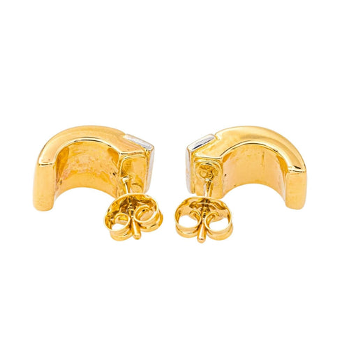 Boucles d'oreilles Boucles d'oreilles Or jaune, Or blanc Diamant 58 Facettes 4442382RV