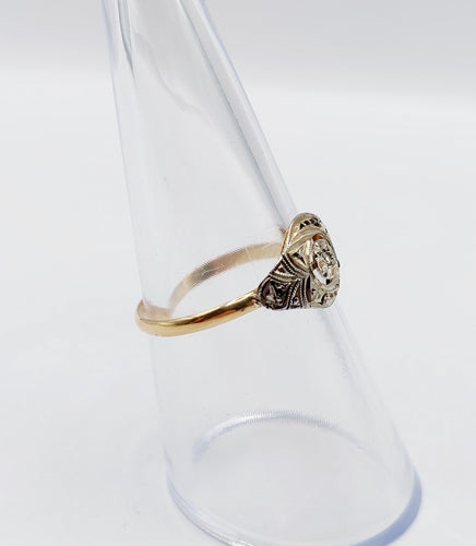 Bague 54 Bague art déco or diamant 58 Facettes A04937