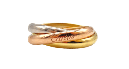 Bague 56 Cartier - Bague Trinity Modèle Classique en or jaune, blanc et rose 18k 58 Facettes BO/260023