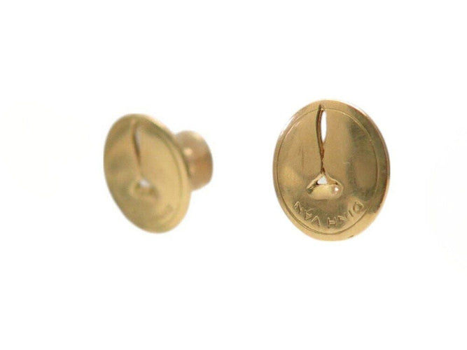 Boucles d'oreilles boucles d'oreilles DINH VAN puces punaises en or jaune 18k 3.8gr  s 58 Facettes 268999